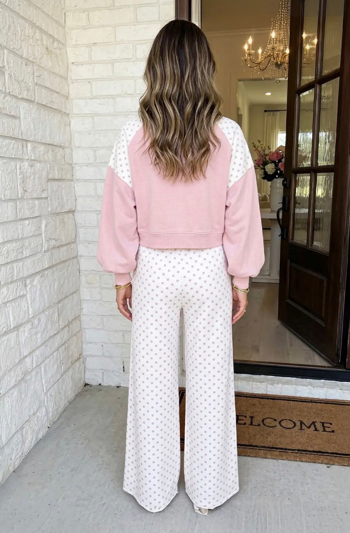 Sweetheart Polka Dot Lounge Set