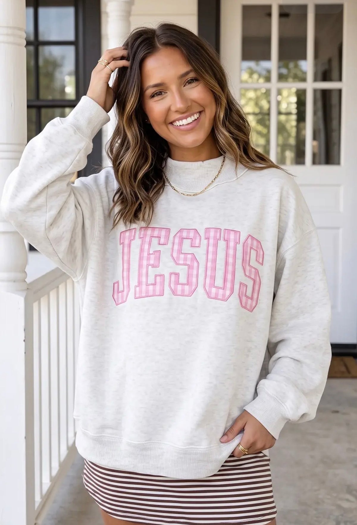 Jesus Mockneck Sweatshirt